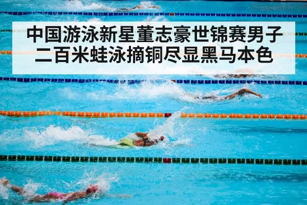 中国游泳新星董志豪世锦赛男子二百米蛙泳摘铜尽显黑马本色
